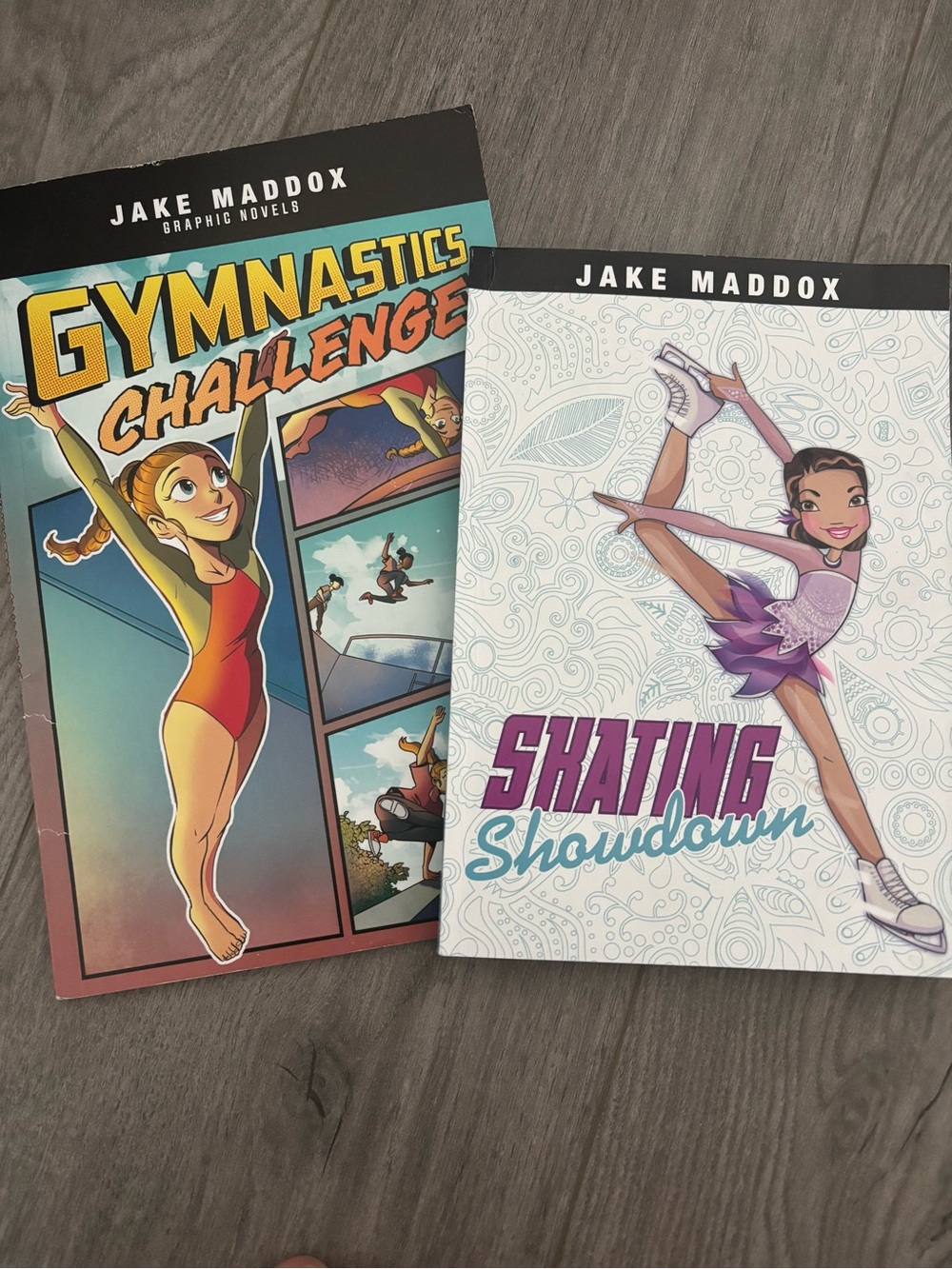Jake Maddox Gymnastics Challenge & Skating Showdown (Set) - Teal, Purple, White